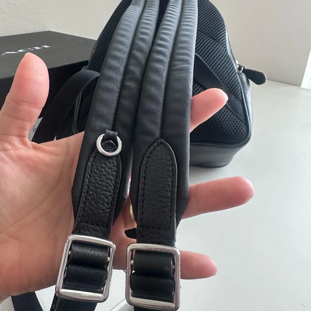 Coach Leopard Print mini Court Backpack - Picture 5 of 5